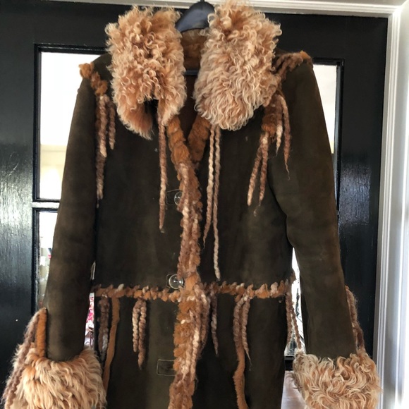 Rosa mori shearling coat